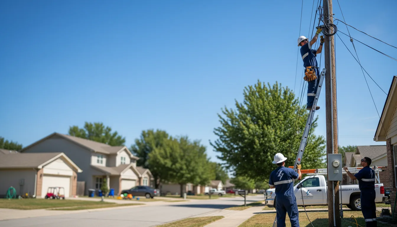 Residential electrician providing installation services in Manitou, KY